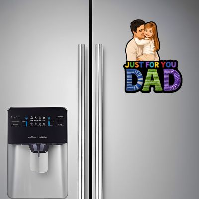 Personalized Photo Fridge Magnet for Dad  Daughter & Father Gift Gift for Papa & Grandpaa Photo Fridge Magnet for Refrigerator & Almirah Decor